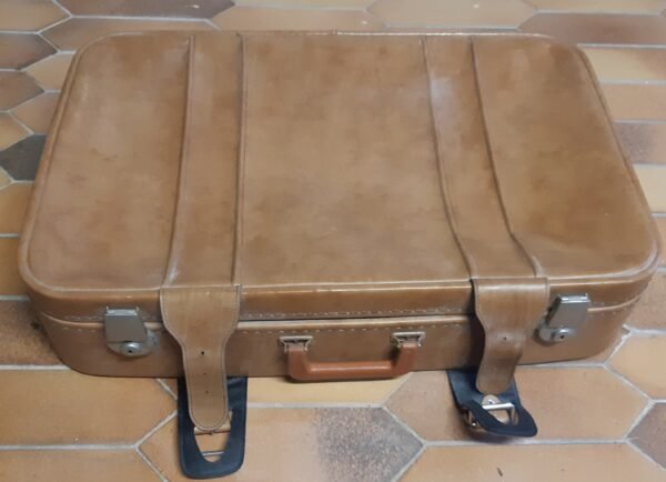 Valise vintage souple simili cuir