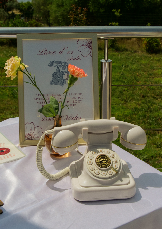 Livre d'or audio blanc